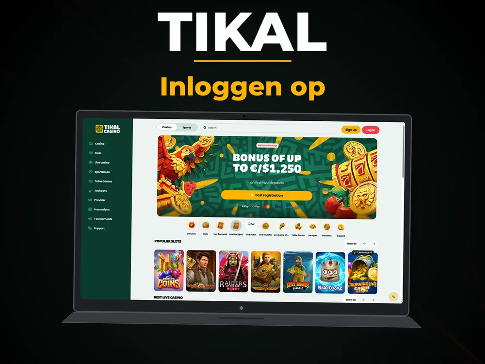 Tikal - Inloggen op